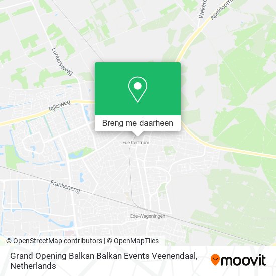 Grand Opening Balkan Balkan Events Veenendaal kaart