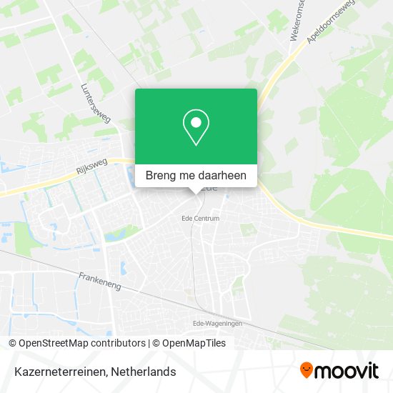 Kazerneterreinen kaart