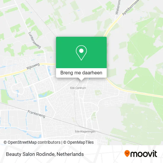 Beauty Salon Rodinde kaart