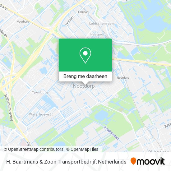 H. Baartmans & Zoon Transportbedrijf kaart