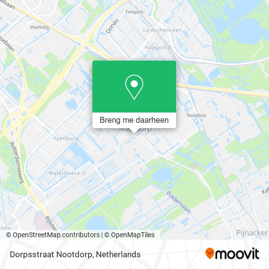 Dorpsstraat Nootdorp kaart