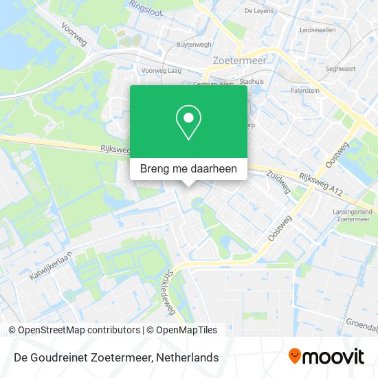 De Goudreinet Zoetermeer kaart