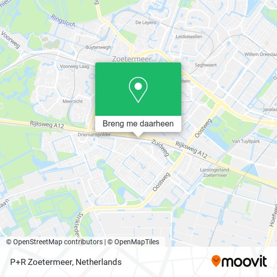 P+R Zoetermeer kaart