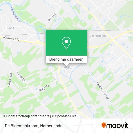 De Bloemenkraam kaart