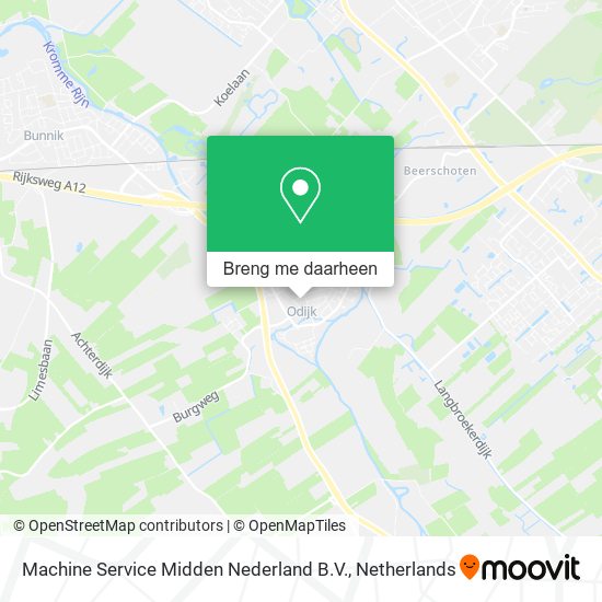 Machine Service Midden Nederland B.V. kaart