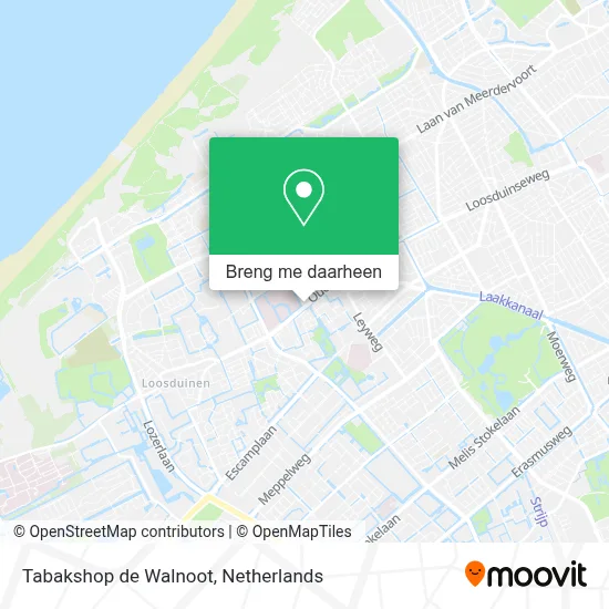 Tabakshop de Walnoot kaart