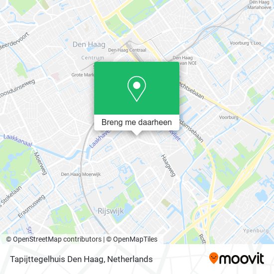 Tapijttegelhuis Den Haag kaart