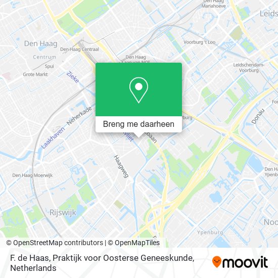 F. de Haas, Praktijk voor Oosterse Geneeskunde kaart