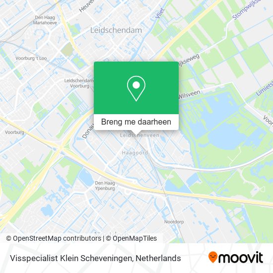 Visspecialist Klein Scheveningen kaart