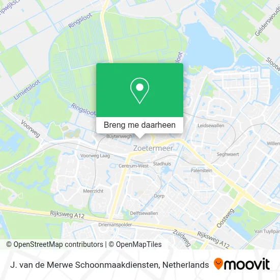 J. van de Merwe Schoonmaakdiensten kaart