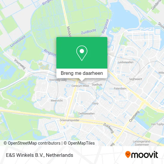 E&S Winkels B.V. kaart