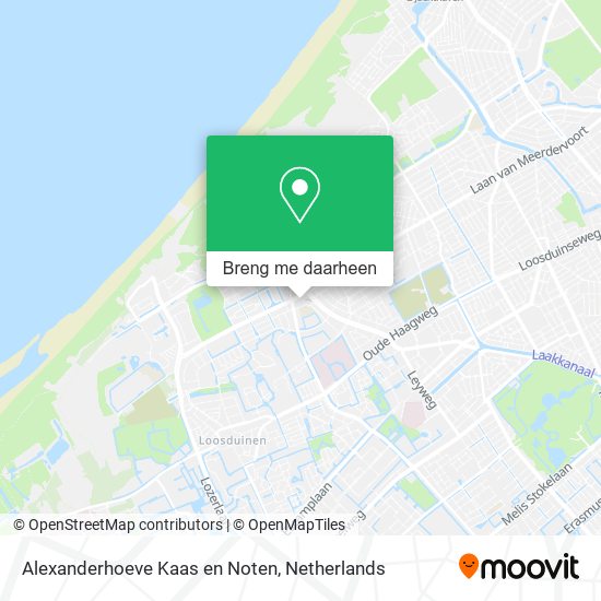 Alexanderhoeve Kaas en Noten kaart