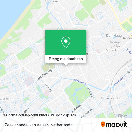 Zeevishandel van Velzen kaart