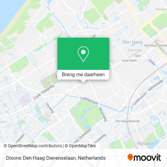 Dixons Den Haag Dierenselaan kaart