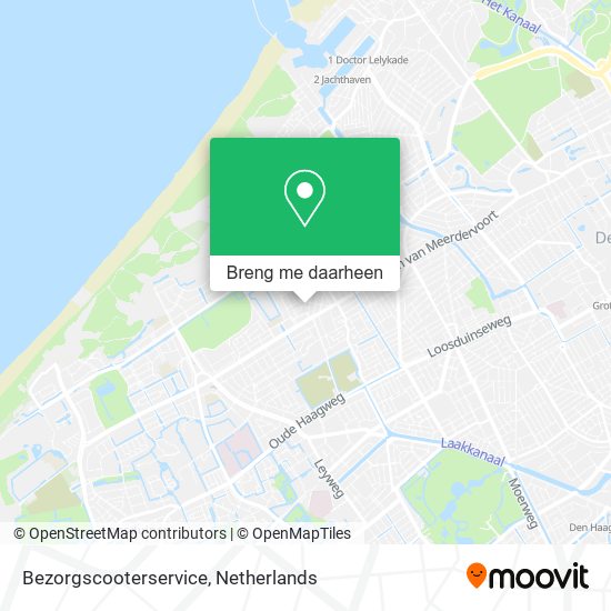 Bezorgscooterservice kaart