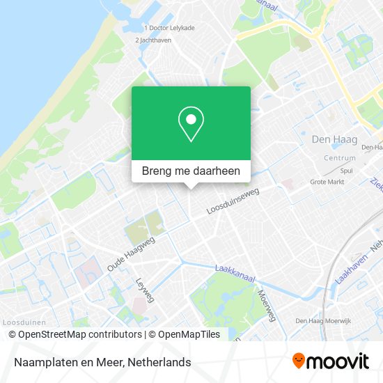 Naamplaten en Meer kaart