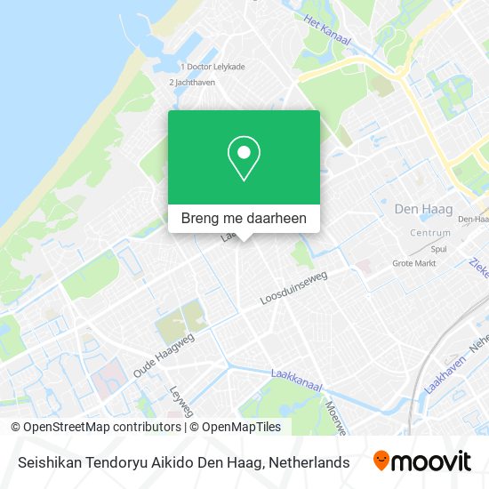 Seishikan Tendoryu Aikido Den Haag kaart