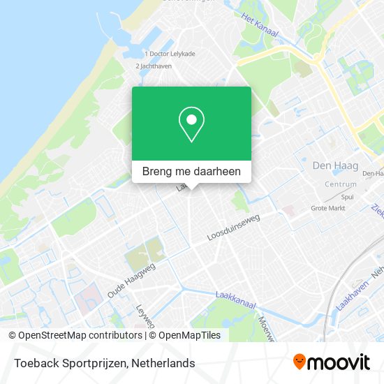 Toeback Sportprijzen kaart