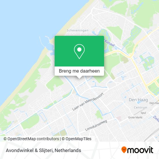 Avondwinkel & Slijteri kaart