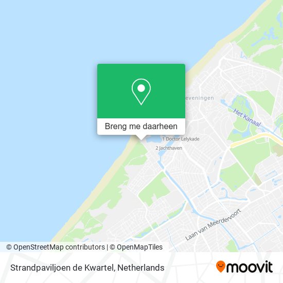 Strandpaviljoen de Kwartel kaart