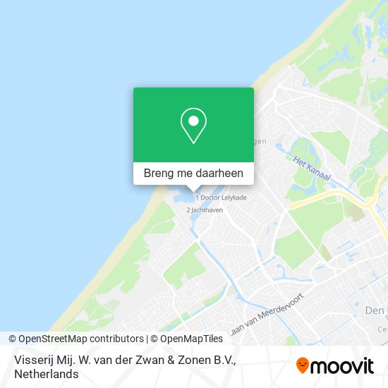Visserij Mij. W. van der Zwan & Zonen B.V. kaart