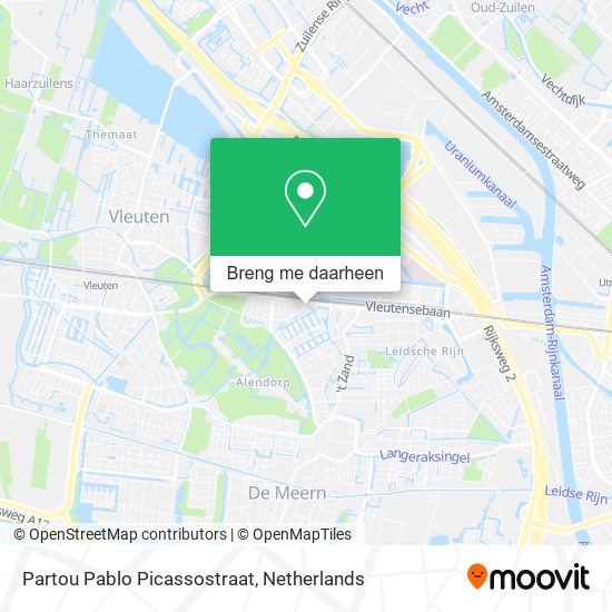 Partou Pablo Picassostraat kaart