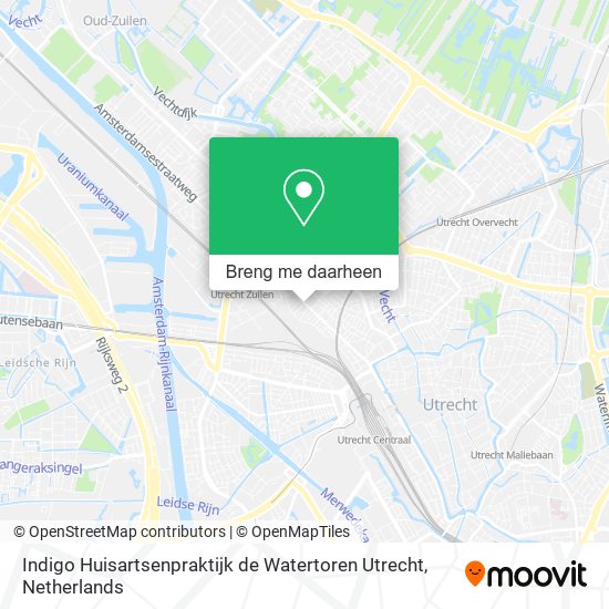 Indigo Huisartsenpraktijk de Watertoren Utrecht kaart