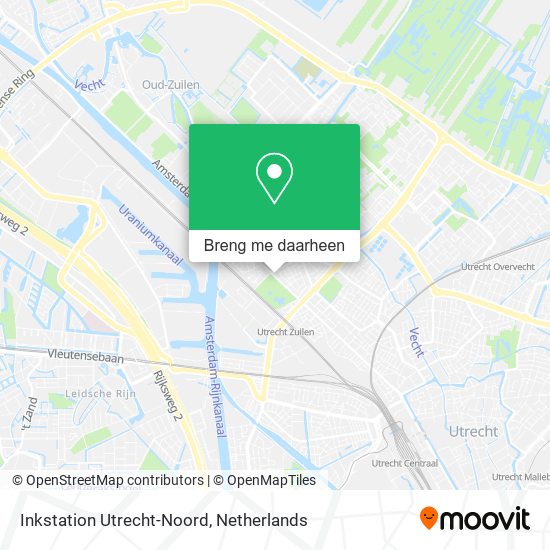 Inkstation Utrecht-Noord kaart