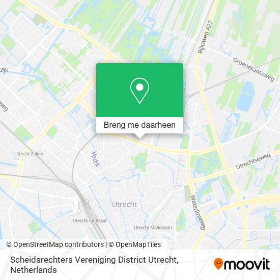 Scheidsrechters Vereniging District Utrecht kaart
