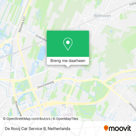 De Rooij Car Service B kaart