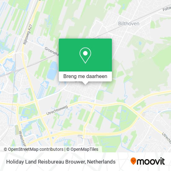 Holiday Land Reisbureau Brouwer kaart