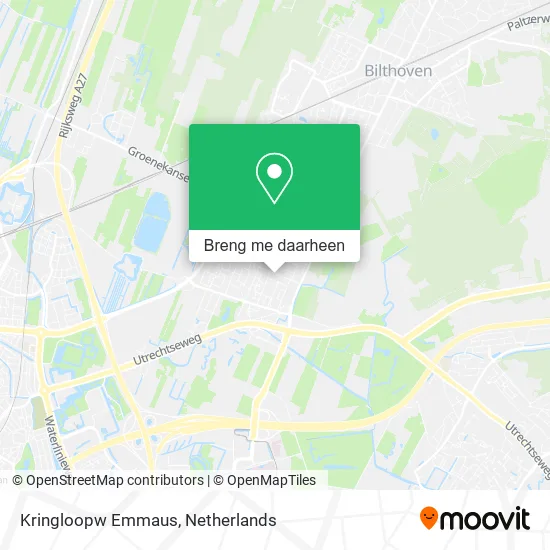 Kringloopw Emmaus kaart