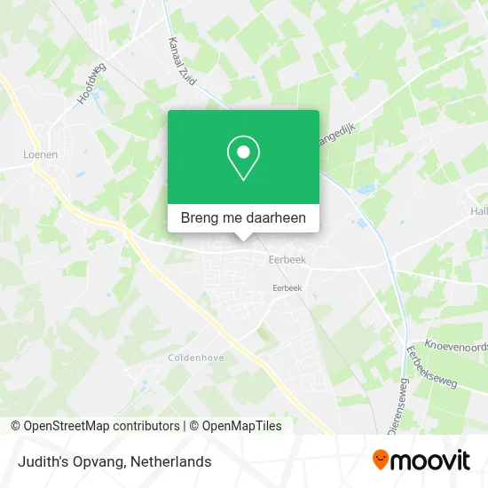 Judith's Opvang kaart