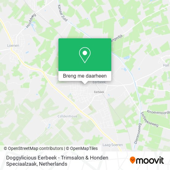 Doggylicious Eerbeek - Trimsalon & Honden Speciaalzaak kaart