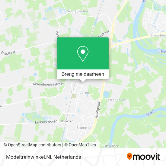 Modeltreinwinkel.Nl kaart
