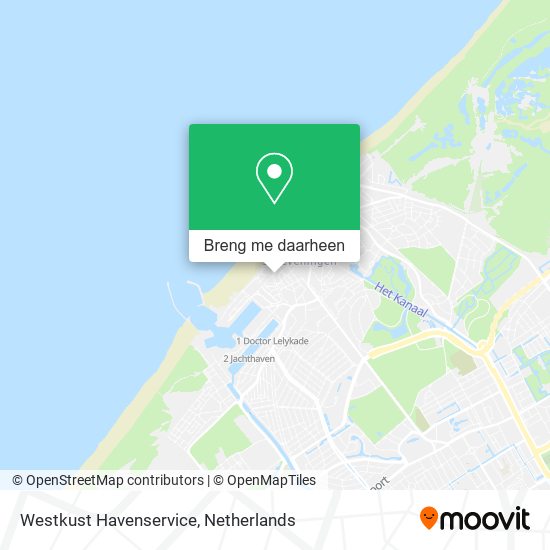 Westkust Havenservice kaart