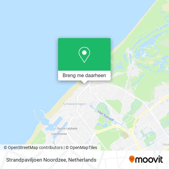 Strandpaviljoen Noordzee kaart
