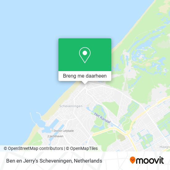 Ben en Jerry's Scheveningen kaart