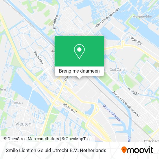 Smile Licht en Geluid Utrecht B.V. kaart
