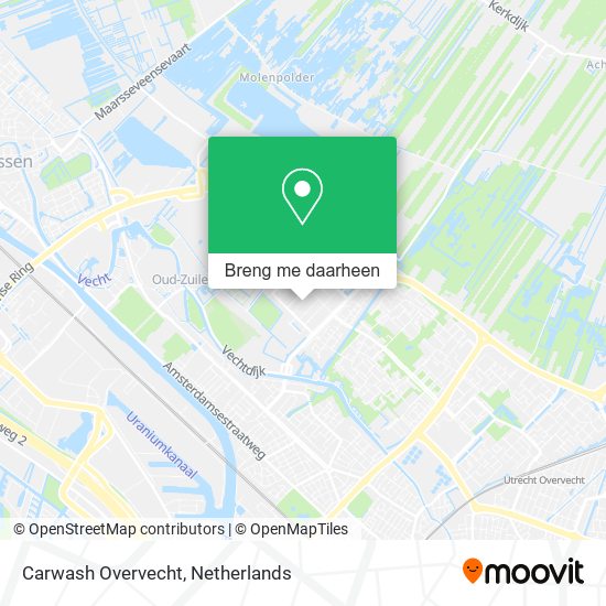 Carwash Overvecht kaart