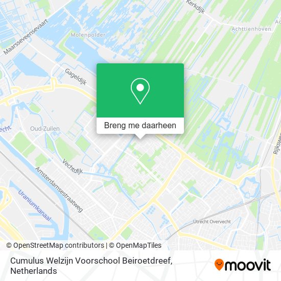 Cumulus Welzijn Voorschool Beiroetdreef kaart