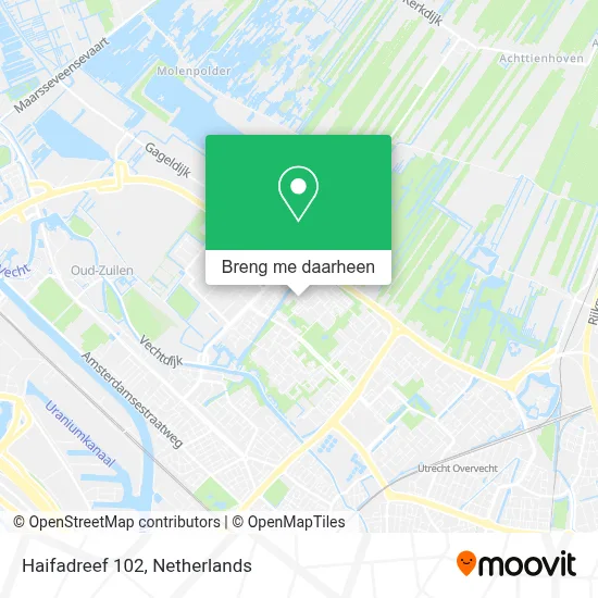 Haifadreef 102 kaart