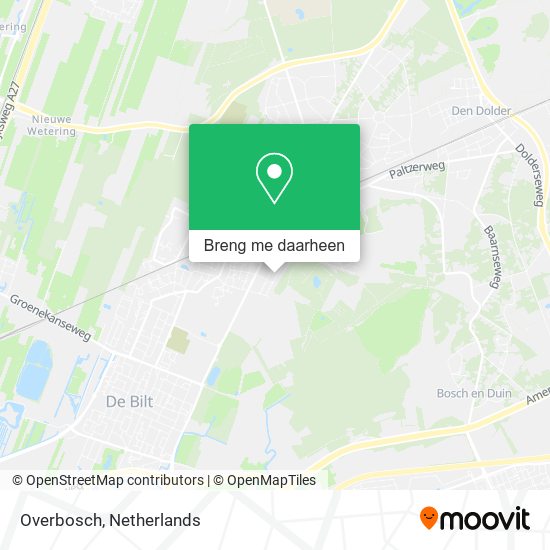 Overbosch kaart