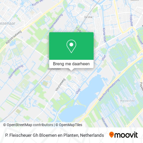 P. Fleischeuer Gh Bloemen en Planten kaart