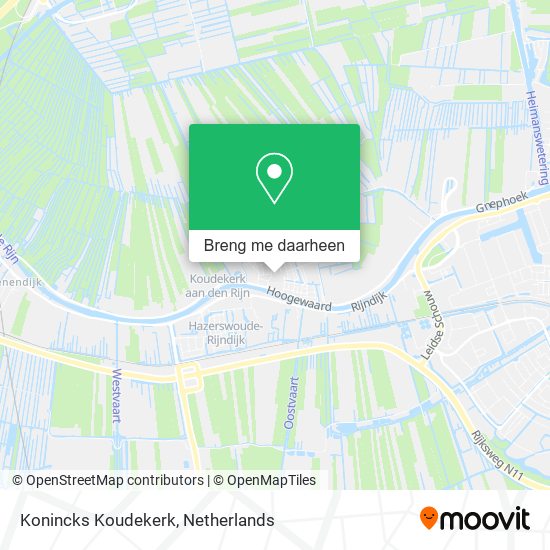 Konincks Koudekerk kaart