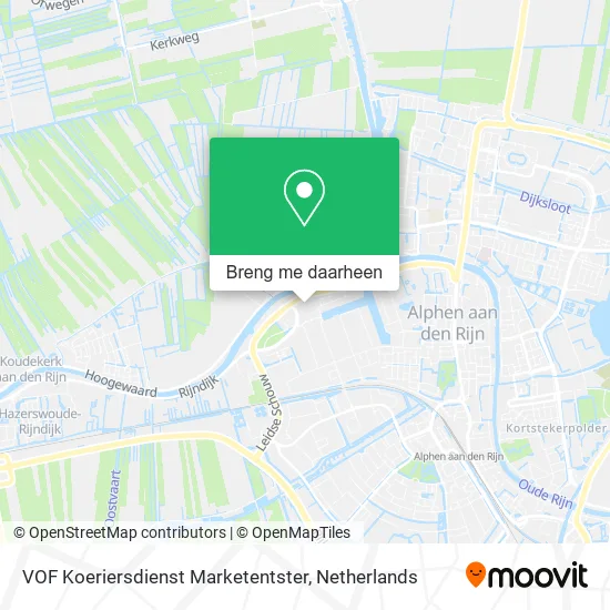 VOF Koeriersdienst Marketentster kaart