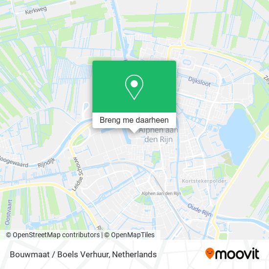 Bouwmaat / Boels Verhuur kaart