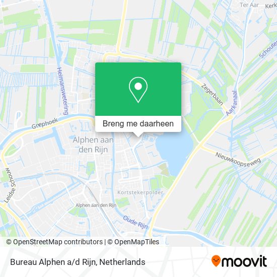 Bureau Alphen a/d Rijn kaart