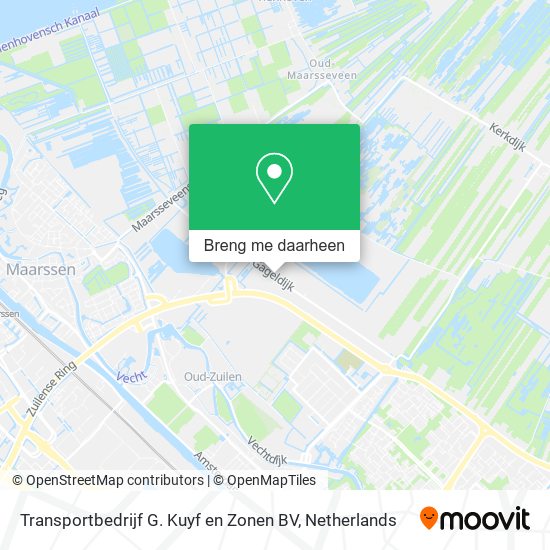 Transportbedrijf G. Kuyf en Zonen BV kaart