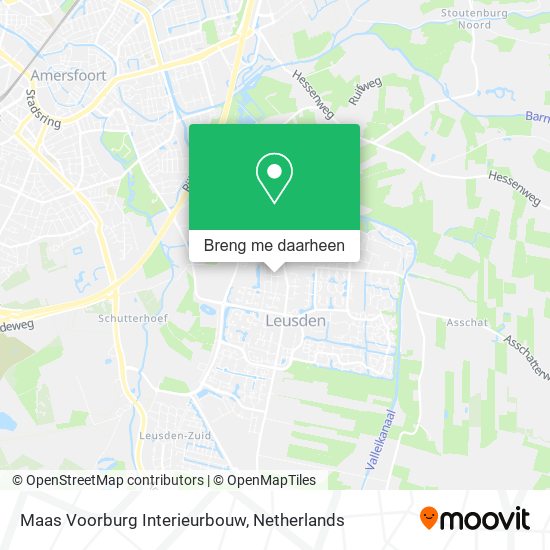 Maas Voorburg Interieurbouw kaart